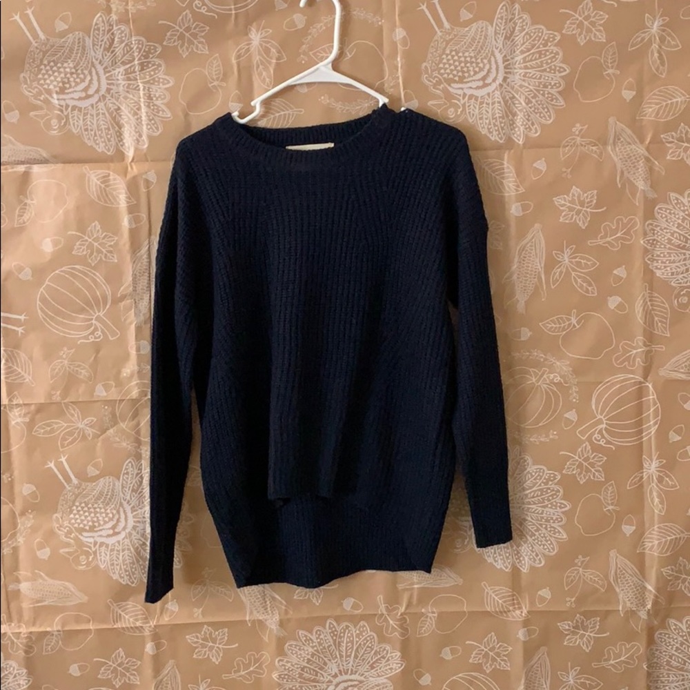 Navy Blue Knitted Sweater